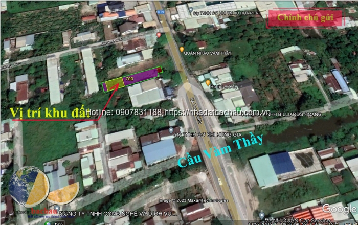 Bình Mỹ, Củ Chi: Bán đất mặt tiền  Hà Duy Phiên 475m2 ( có 134m2 thổ cư) giá chỉ 22.2 triệu/m2
